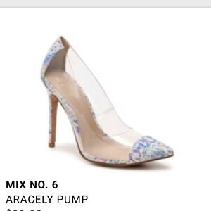 Mix No. 6 Clear Pumps with Floral Accents
